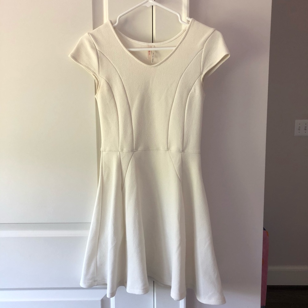 Nordstrom White Skater Mini Dress